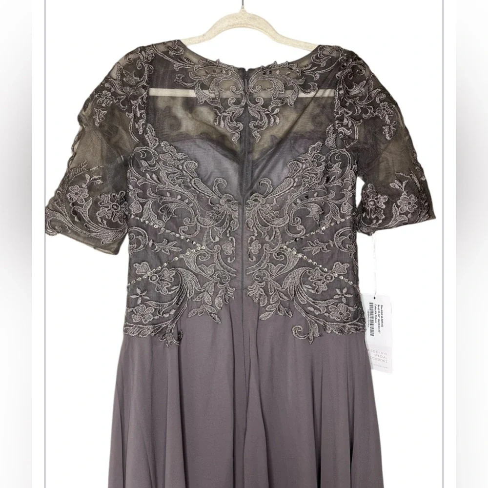 NWT JJs House-A-LineScoop Neck High-Low Chiffon Dress size 8